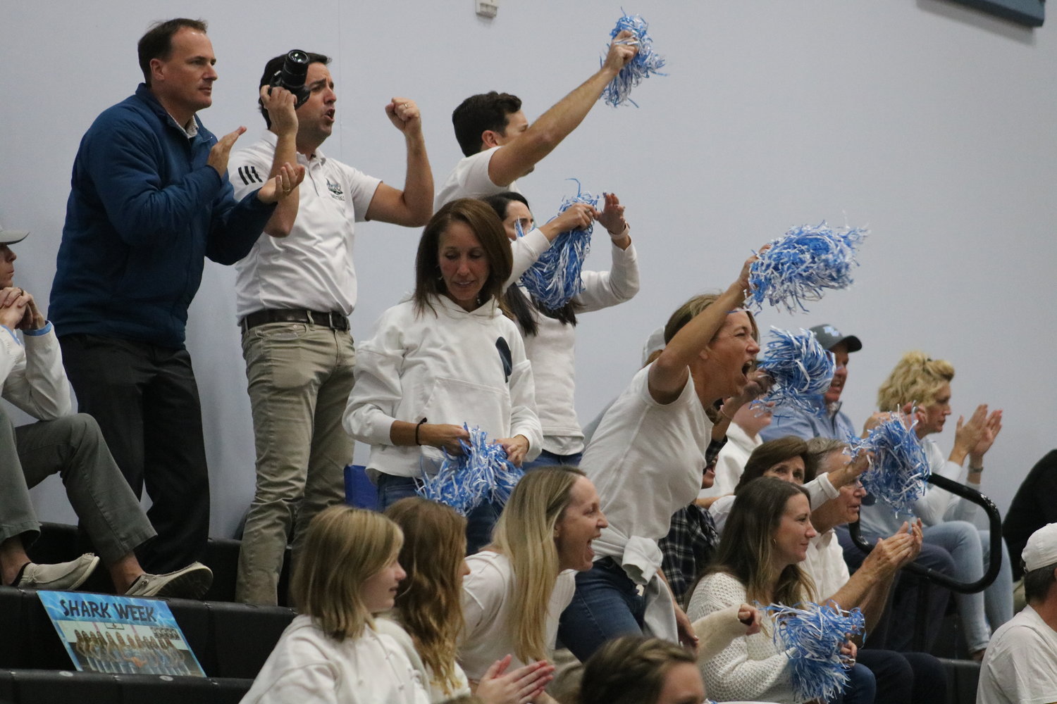 The Ponte Vedra crowd cheers on their team.